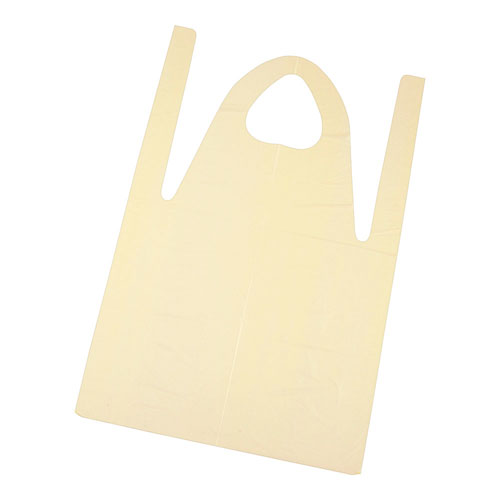 丸善化工 ローコスエプロン ショート 50枚入 BA-1 イエロー