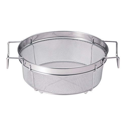 金伊工業 18-8 フライヤー用丸網カゴ 21cm PGS-07