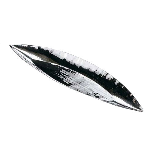 Other - ヤマコー ステンレス槌目 木の葉型盛器 大