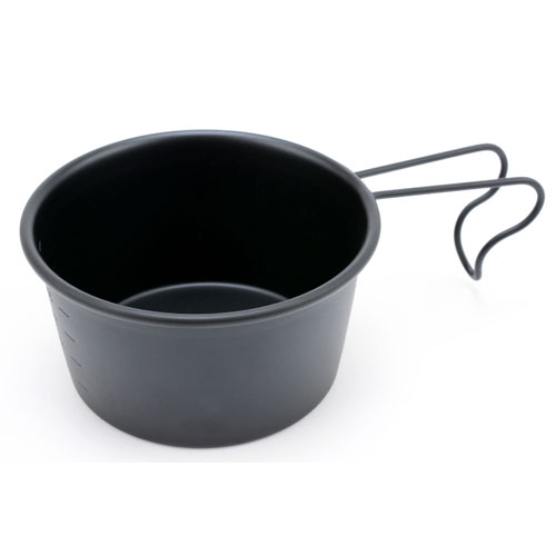 片力商事 18-8 ブラック深型シェラカップ 300ml 目盛付 PY-SIE021