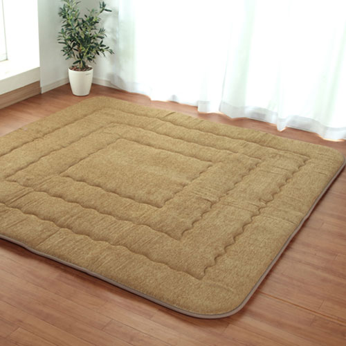 メーカー直送 イケヒコ こたつ布団 正方形 撥水ラグ ふっくらタイプ ベージュ 約190×190cm メーカー直送 イケヒコ こたつ布団 正方形 撥水ラグ ふっくらタイプ ベージュ 約190×190cm