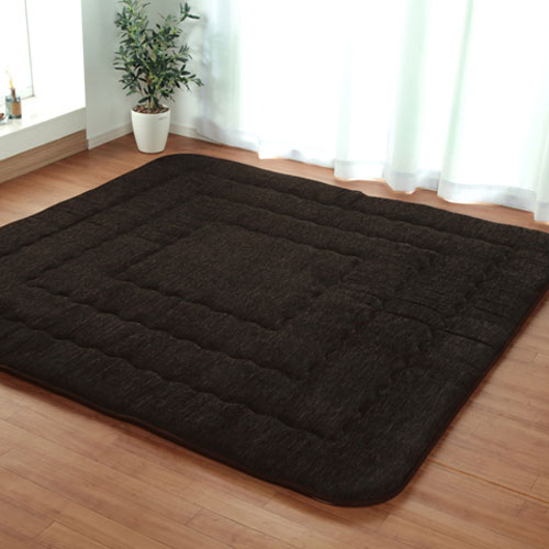 メーカー直送 イケヒコ こたつ布団 長方形小 撥水ラグ ふっくらタイプ ブラウン 約130×190cm