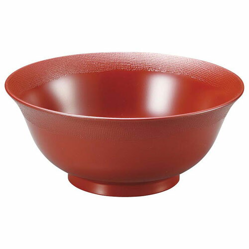 Without Lid - 耐熱6.5寸羽反渕布目丼 総銀朱 1000890