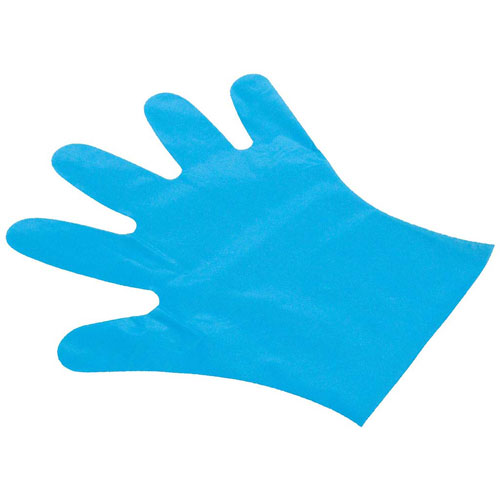 旭創業 エンボス手袋 23 箱入 100枚入 SS ブルー