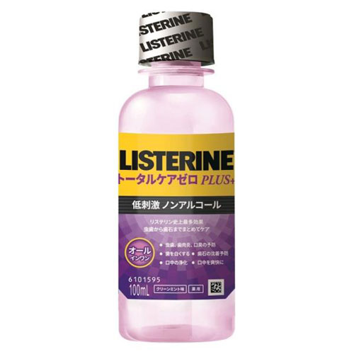 薬用リステリン トータルケアゼロプラス 100ml マウスウォッシュ エチケット 口臭 口臭ケア 予防 タバコ コーヒー 爽やか ノンアルコール クリーンミント味