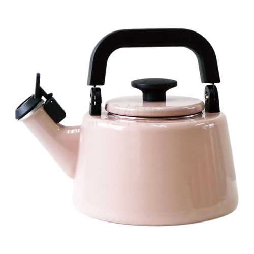 富士ホーロー ケトル コットン ホーロー 2.1L 笛吹きケトル IH対応 ガス火 ガス ほうろう 琺瑯 ホーローやかん アッシュピンク☆★
