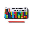 【送料無料】プリンストン PRINCETON ACTIVE STYLUS タッチペン 汎用-iPad用モード切替機能搭載 ペン先2mm 充電式 ペン先交換 あか PSA-TPRCP-RD