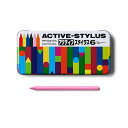 【送料無料】プリンストン PRINCETON ACTIVE STYLUS タッチペン 汎用-iPad用モード切替機能搭載 ペン先2mm 充電式 ペン先交換 ももいろ PSA-TPRCP-PK