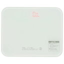 オーム電機 デジタル体重計 ホワイト HBK-T103-W