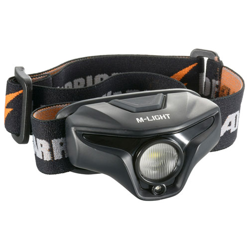 オーム電機 LEDヘッドライト USB充電式 350lm LC-MUSB350R-K