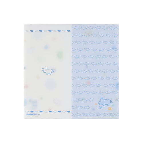 ナカバヤシ ヒポポシリーズ 抗菌マルチファイル 110×220mm ブルー HPP-TH-B