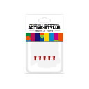 プリンストン PRINCETON ACTIVE STYLUS タッチペン PSA-TPRCP シリーズ用替え芯セット 5個入り あか PSA-TPRCPSHINSET-RD