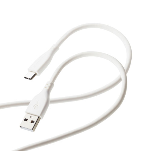 Rakuten - ポスト投函 エレコム ELECOM USBケーブル USB A to USB C シリコン素材 RoHS 簡易パッケージ ホワイト MPA-ACSS20WH