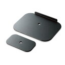 エレコム ELECOM モニターアーム 補強プレート クランプ式 グロメット式対応 滑り止めシート付 ディスプレイアーム 傷防止 ブラック DPA-RP01BK(3)