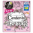 ユニ・チャーム センターイン コンパクト1/2 スイート 多い夜用 30.5cm 羽つき スリム 12枚