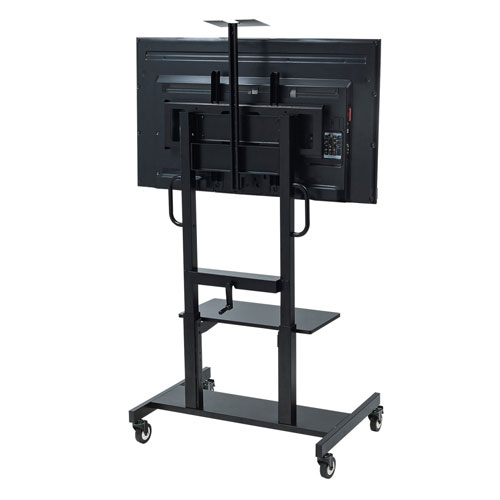 メーカー直送 サンワサプライ 55~75型対応 手動昇降液晶ディスプレイスタンド CR-PL45BK [2]