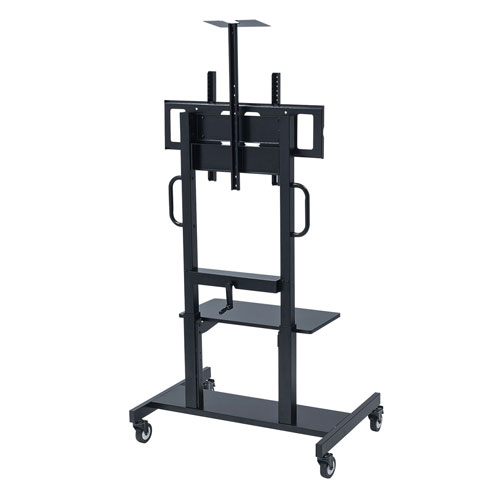 メーカー直送 サンワサプライ 55~75型対応 手動昇降液晶ディスプレイスタンド CR-PL45BK [3]