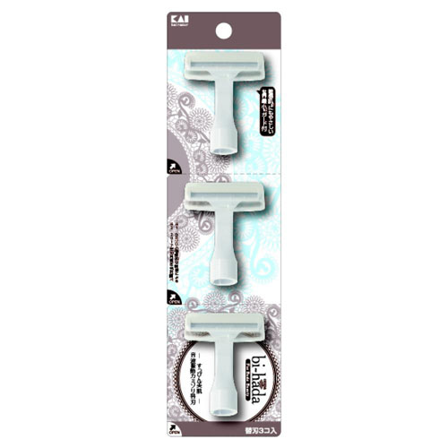 貝印カミソリ biーhada ompa T 替刃3個付 フェイス用カミソリ