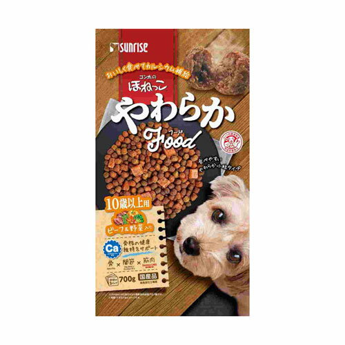 マルカン サンライズ ゴン太のほねっこ やわらかフード ビーフ野菜入り 10歳以上用 700g