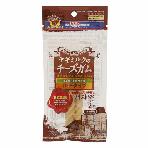 Shoe Shape - ドギーマンハヤシ ヤギミルクのチーズガム ハードタイプ ツイスト SS 2本入