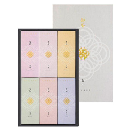 日本香堂 香伝 花の香り 6種入