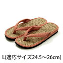 メーカー直送 イケヒコ 草履 紳士用 男性用 メンズ 箱付七島い草 ベトナム製 ギフト シンプル オレンジ L 適応サイズ24.5~26cm