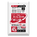 HDPE再生原料40%配合ポリ袋 45L 半透明 10枚入