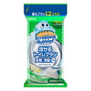 ジョンソン スクラビングバブル 流せるトイレブラシ 除菌消臭プラス ホワイトブロッサム 替えブラシ 12個入