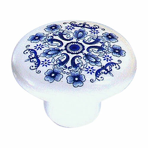 和気産業 セラミックつまみ 38mm 白花4 VG-275