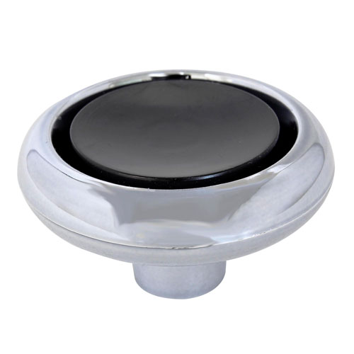 PCクロームつまみ 38mm 黒 BH1175