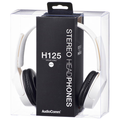 �������ŵ� AudioComm ���ƥ쥪�إåɥۥ� H125 �ۥ磻�� HP-H125N-W