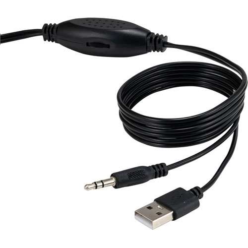 Webbyのナカバヤシ Digio2 USB電源スピーカー 3.5mm ブラック SP-001BK｜アングル2