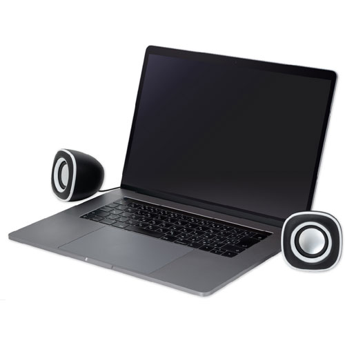 ナカバヤシ Digio2 USB電源スピーカー 3.5mm ホワイトライン SP-001WL