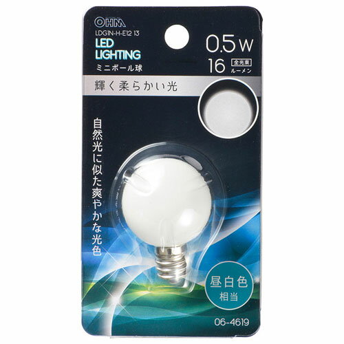 �������ŵ� LED�ߥ˥ܡ���������� G30/E12/0.5W/16lm ���� LDG1N-H-E12 13