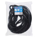 オーム電機 スパイラルチューブ 内径16.4mm 長さ10m 黒 GST-15B(2)