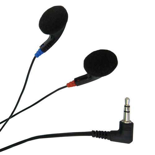 オーム電機 イヤホン ステレオ 2m ブラック EAR-0009