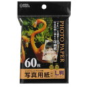 オーム電機 写真用紙 光沢 L版 60枚入り PA-PRC-L/60