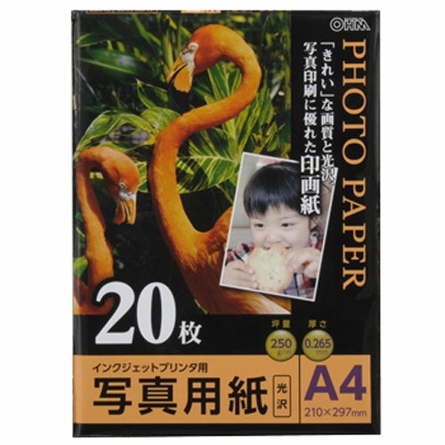 Other - オーム電機 写真用紙 光沢 A4版 20枚入り PA-PRC-A4/20
