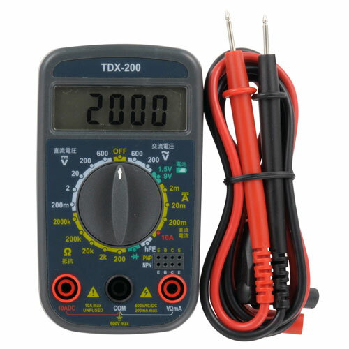 オーム電機 デジタルマルチテスター TDX-200