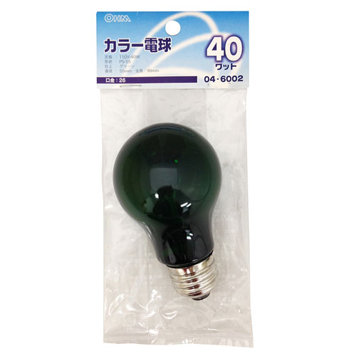 Other - オーム電機 白熱電球 カラー E26 40W グリーン LB-PS5640-CG