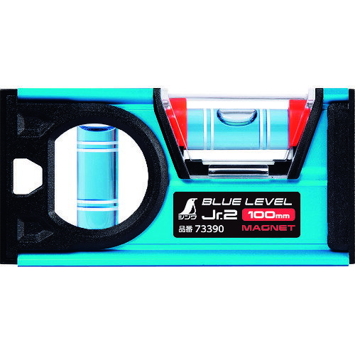 シンワ測定 ブルーレベル Jr.2 100mm マグネット付 73390