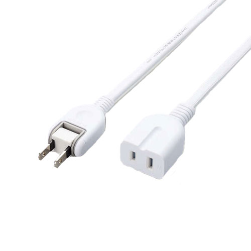 エレコム ELECOM 延長コード 電源タップ コンセント 5m 2P 1個口 絶縁キャップ マグネット 125V 15A 1500W ホワイト T-X01M-2150WH