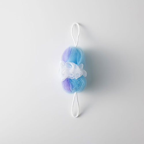 マーナ 背中も洗えるシャボンボール ミックス ブルー B873B