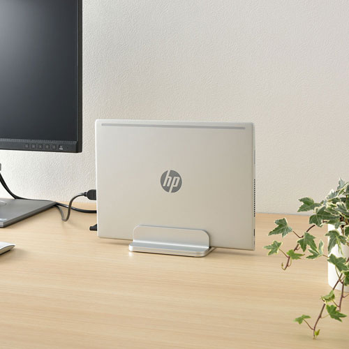 オーム電機 PCGEAR ノートPCスタンド 縦置き1台用 OA-S04S-S