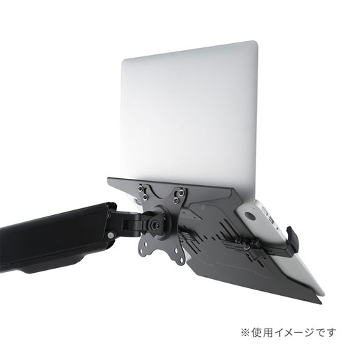 オーム電機 PCGEAR モニターアーム専用ノートPCプレート OA-SMAOP-K [3]