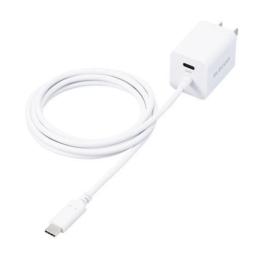 エレコム ELECOM USB Type-C 充電器 最大出力20W Type C 1.5m iPhone iPad Pro Air Galaxy Xperia AQUOS Android 軽量 ホワイト MPA-ACCP37WH