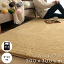 メーカー直送 イケヒコ ラグ カーペット 洗える 滑りにくい 長方形 4畳 無地 フィラメント コンパクト オールシーズン オレンジ 約200×300cm(3)