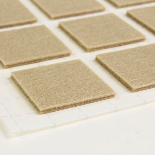 北川工業 帯電防止フェルト 角型 25×25mm ESF-2525