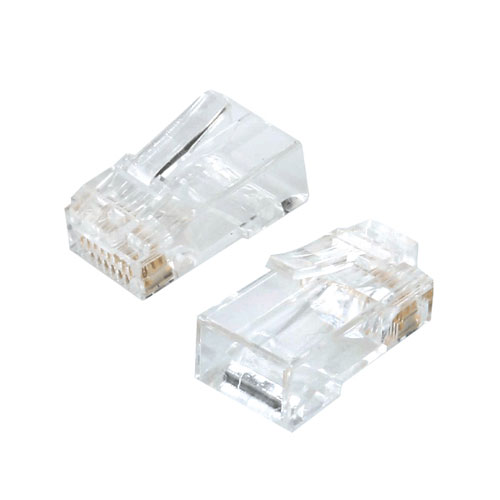 ジェフコム カテゴリー6Aモジュラープラグ 貫通タイプ M6A-1P-865SDT