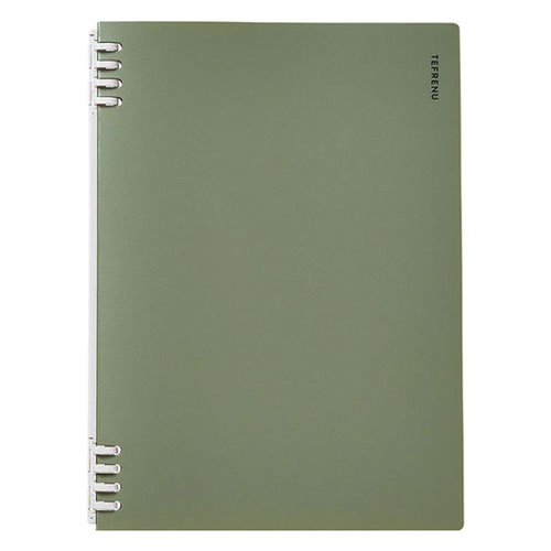 キングジム KING JIM リングノート テフレーヌ B5 緑 CN9855TEミト